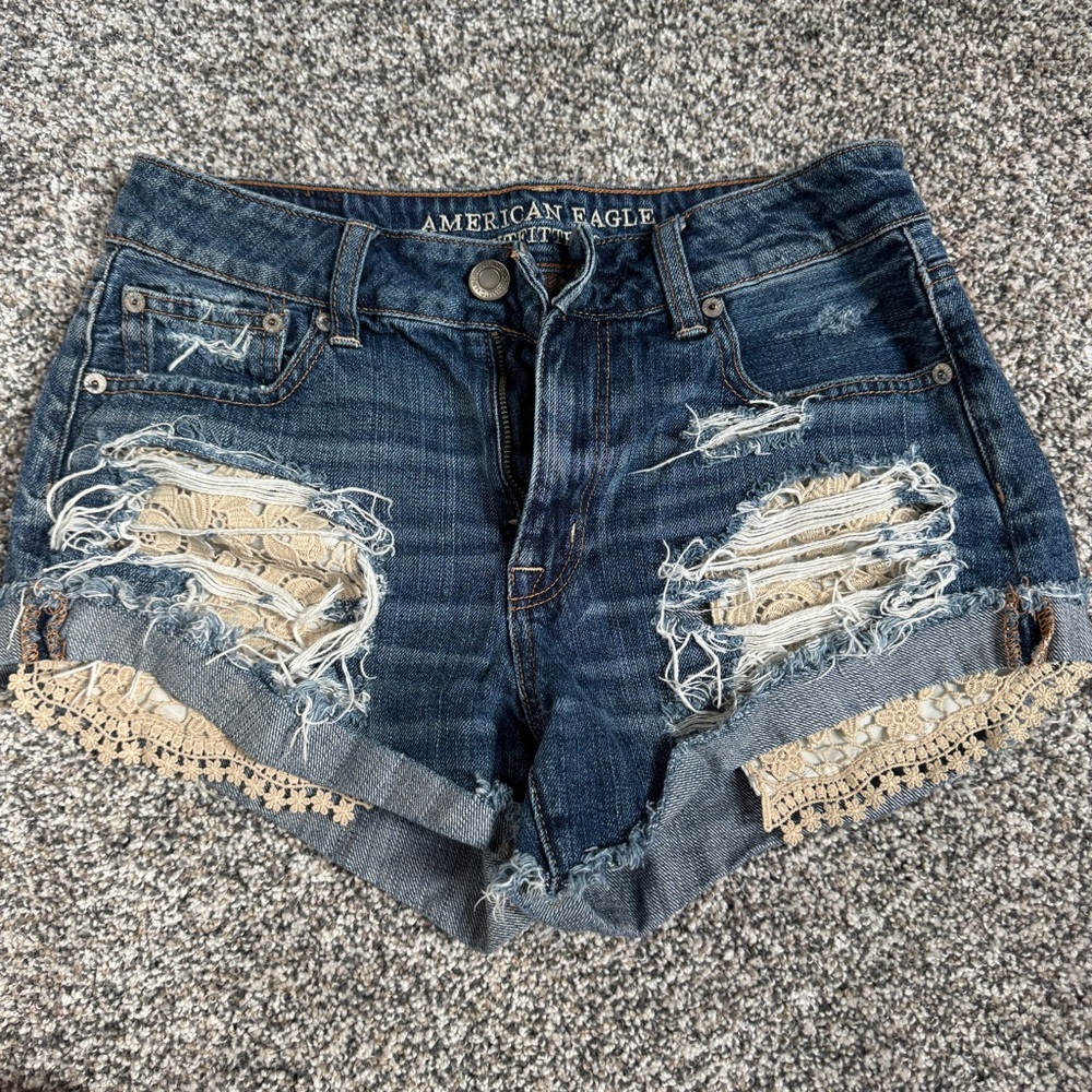American Eagle Outfitters Hi-Rise Festival Jean Shorts
